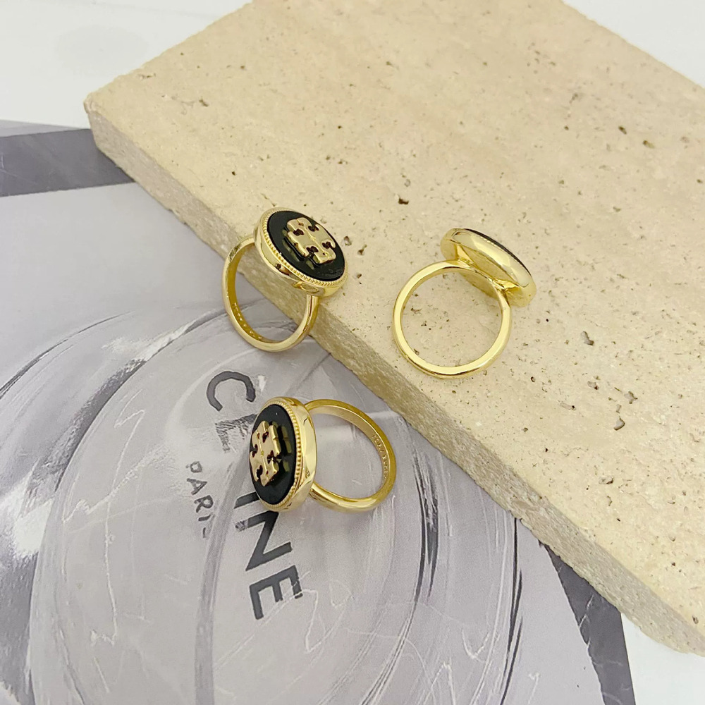 Tory Burch Geometric Letter Ring